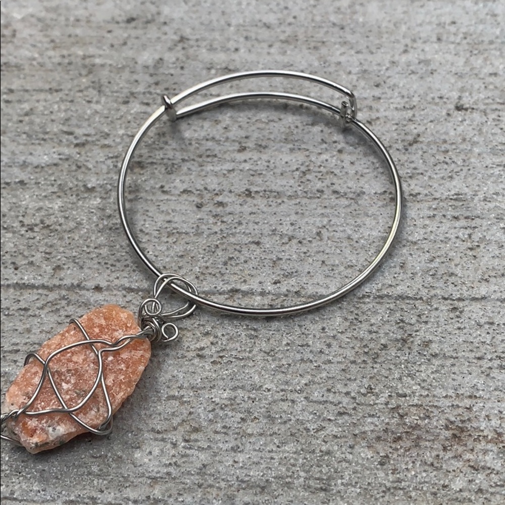 Handmade Wire Wrapped Gemstone Bracelet